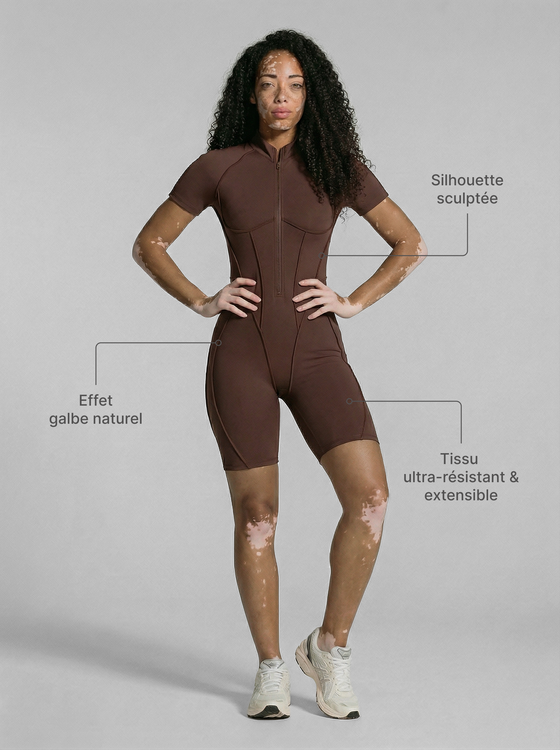 Combi short dos ouvert